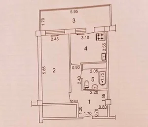 Фото 8 2-комн. квартира на Паркентском