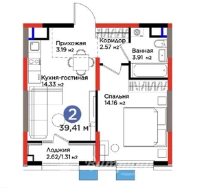 Фото 4 2-комн. квартира в ЖК BI SADO